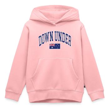 Down Under - Kids Premium Organic Hoodie - rose - Front - AI Model Kid Female (0cm)
