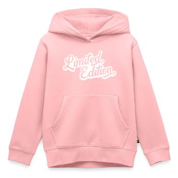 Limited Edition - Kids Premium Organic Hoodie - rose - Front - AI Model Kid Female (0cm)