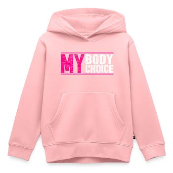 Mein Körper Meine Entscheidung - Kinder Premium Organic Hoodie - Rosa - Vorne - AI Model Kid Female (0cm)