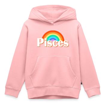 Sternzeichen Fische - Kinder Premium Organic Hoodie - Rosa - Vorne - AI Model Kid Female (0cm)