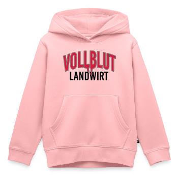 Vollblut Landwirt - Kinder Premium Organic Hoodie - Rosa - Vorne - AI Model Kid Female (0cm)