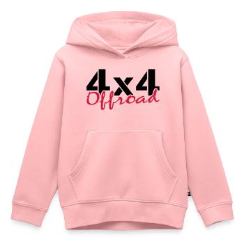 offroad - Kinder Premium Organic Hoodie - Rosa - Vorne - AI Model Kid Female (0cm)