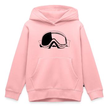 Skibrille - Kinder Premium Organic Hoodie - Rosa - Vorne - AI Model Kid Female (0cm)