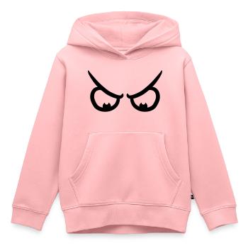 Angry Comic Eyes - Kinder Premium Organic Hoodie - Rosa - Vorne - AI Model Kid Female (0cm)
