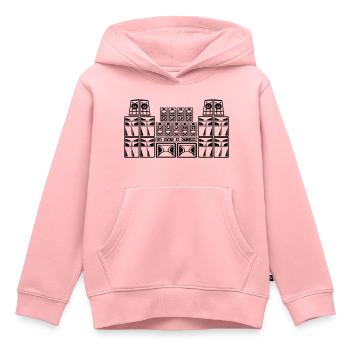 free party sound system - Kinder Premium Organic Hoodie - Rosa - Vorne - AI Model Kid Female (0cm)