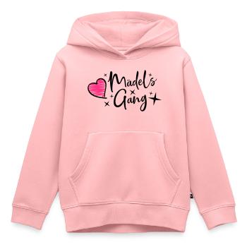 maedels gang heart - Kinder Premium Organic Hoodie - Rosa - Vorne - AI Model Kid Female (0cm)