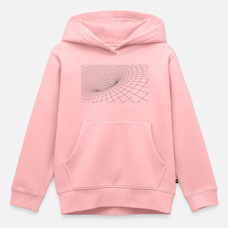 Trou noir Black Hole - Sweat Premium à capuche enfant bio - rose