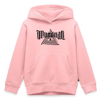 Illuminati - Kinder Premium Organic Hoodie - Rosa - Vorne - AI Model Kid Female (0cm)