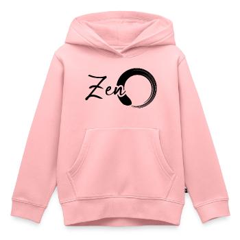 Zen - Kinder Premium Organic Hoodie - Rosa - Vorne - AI Model Kid Female (0cm)
