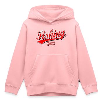fisch fischer fishing fisher club hecht angeln cap - Kinder Premium Organic Hoodie - Rosa - Vorne - AI Model Kid Female (0cm)