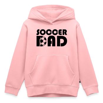 Fußballverein Soccer Dad Design - Kinder Premium Organic Hoodie - Rosa - Vorne - AI Model Kid Female (0cm)
