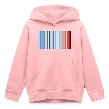 Show your stripes - Austria - Kinder Premium Organic Hoodie - Rosa - Vorne - AI Model Kid Female (0cm)