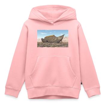 Arche Noah, Bibel, Religion - Kinder Premium Organic Hoodie - Rosa - Vorne - AI Model Kid Female (0cm)