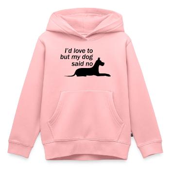 Hund Dog - Kinder Premium Organic Hoodie - Rosa - Vorne - AI Model Kid Female (0cm)