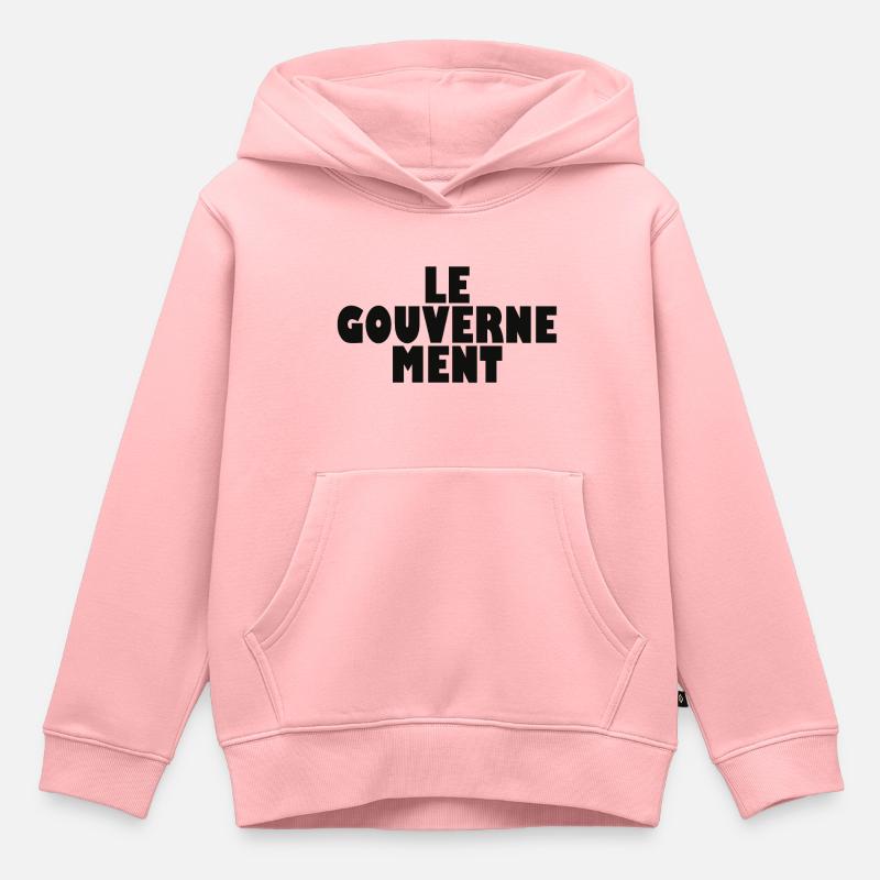 LE GOUVERNE MENT - Sweat Premium à capuche enfant bio - rose