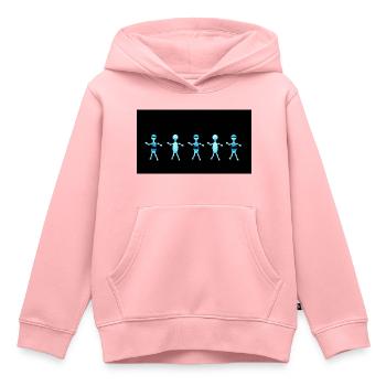 Figures - Kids Premium Organic Hoodie - rose - Front - AI Model Kid Female (0cm)