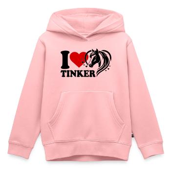 I love horse Tinker - Kids Premium Organic Hoodie - rose - Front - AI Model Kid Female (0cm)