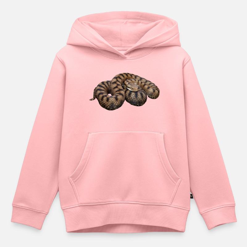 vipère am431 - Sweat Premium à capuche enfant bio - rose