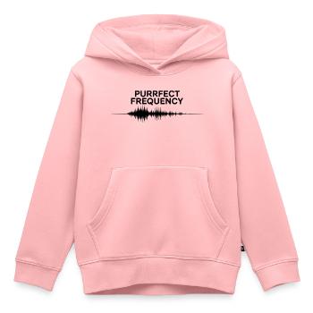 Fréquence parfaite - Sweat Premium à capuche enfant bio - rose - Devant - AI Model Kid Female (0cm)