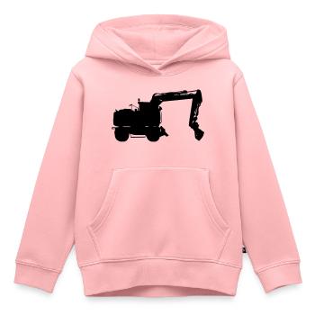 Pelles - Sweat Premium à capuche enfant bio - rose - Devant - AI Model Kid Female (0cm)