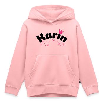 Karin - Kinder Premium hoodie biologisch - roze - Voor - AI Model Kid Female (0cm)