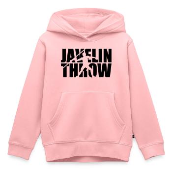 Javelin throw - Kids Premium Organic Hoodie - rose - Front - AI Model Kid Female (0cm)