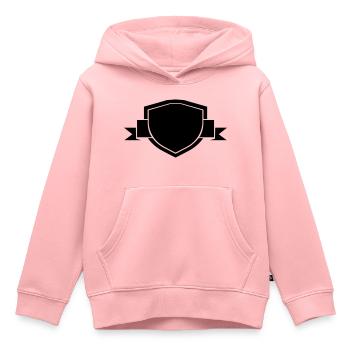 wappen - Kinder Premium Organic Hoodie - Rosa - Vorne - AI Model Kid Female (0cm)
