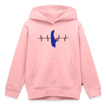Heartbeat Ammersee 3 colors - Kids Premium Organic Hoodie - rose - Front - AI Model Kid Female (0cm)