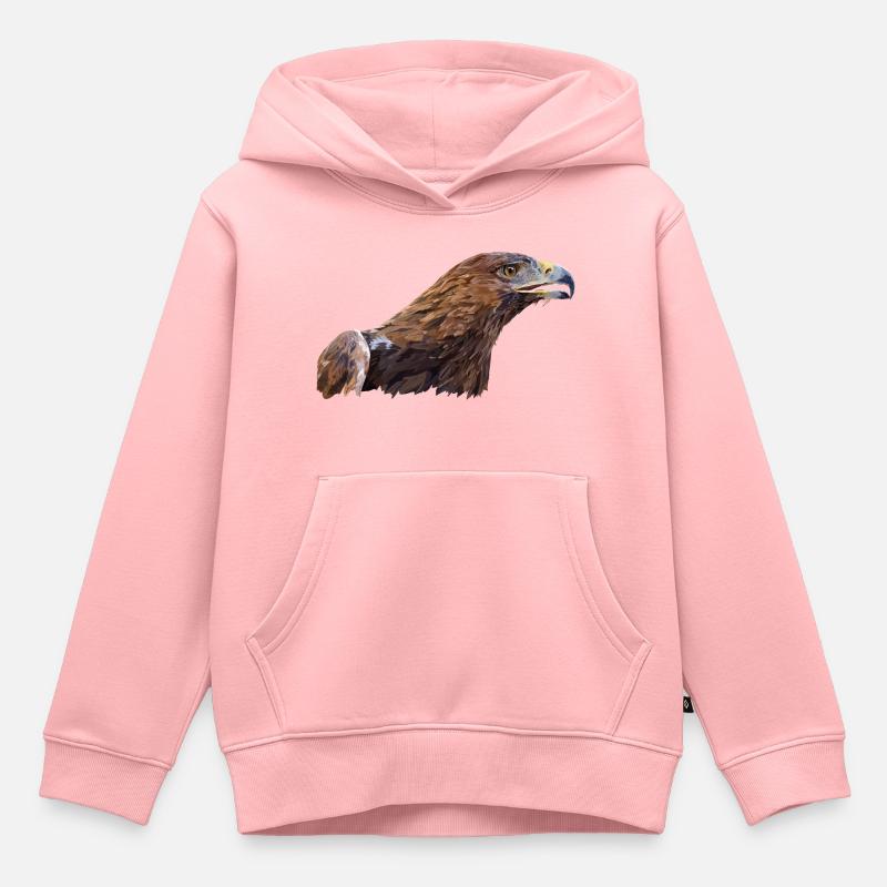 Aigle royal - Sweat Premium à capuche enfant bio - rose