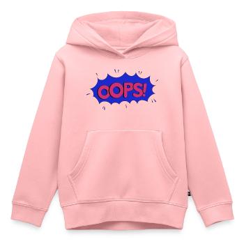 OOPS blue pink - Kinder Premium Organic Hoodie - Rosa - Vorne - AI Model Kid Female (0cm)
