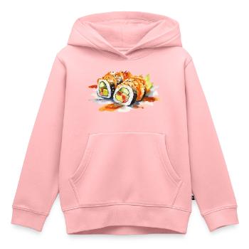 Sushi - Kids Premium Organic Hoodie - rose - Front - AI Model Kid Female (0cm)