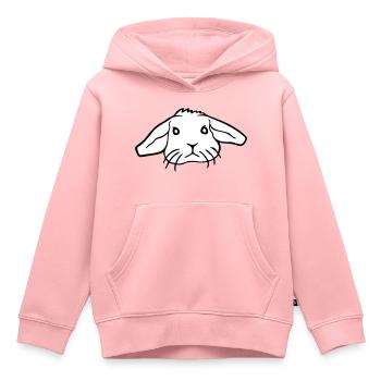 Bunny Rabbit Bunny Rodent Small Animal Cute - Kids Premium Organic Hoodie - rose - Front - AI Model Kid Female (0cm)