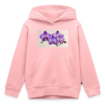 Orkedea lilas - Sweat Premium à capuche enfant bio - rose - Devant - AI Model Kid Female (0cm)