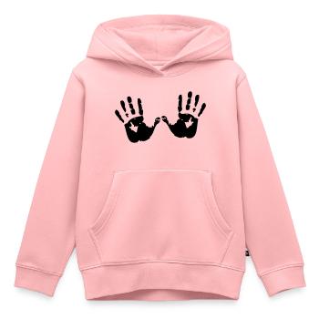 Hände - Kinder Premium Organic Hoodie - Rosa - Vorne - AI Model Kid Female (0cm)