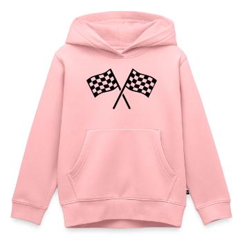 Goal flags - Kids Premium Organic Hoodie - rose - Front - AI Model Kid Female (0cm)