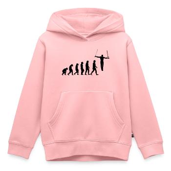 Evolution Turner Wrestling Cross Hang Iron Cross - Sweat Premium à capuche enfant bio - rose - Devant - AI Model Kid Female (0cm)
