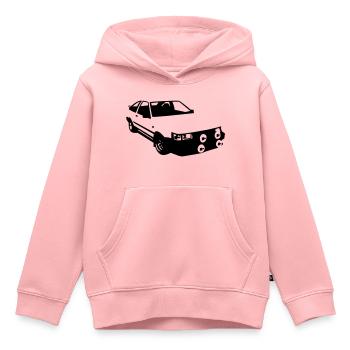 Corolla AE86 - Kids Premium Organic Hoodie - rose - Front - AI Model Kid Female (0cm)
