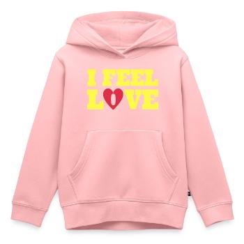 Ich fühle Liebe - Kinder Premium Organic Hoodie - Rosa - Vorne - AI Model Kid Female (0cm)