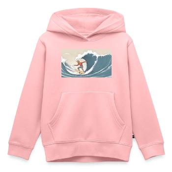 Surfing not serene - Kids Premium Organic Hoodie - rose - Front - AI Model Kid Female (0cm)