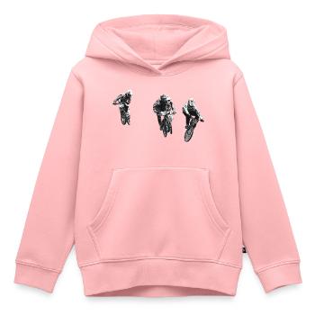 BMX Rennen Rennen ATV Motocross - Kinder Premium Organic Hoodie - Rosa - Vorne - AI Model Kid Female (0cm)