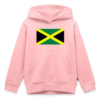 Jamaïque - Sweat Premium à capuche enfant bio - rose - Devant - AI Model Kid Female (0cm)