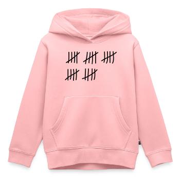 tage_zaehlen_25 - Kinder Premium Organic Hoodie - Rosa - Vorne - AI Model Kid Female (0cm)