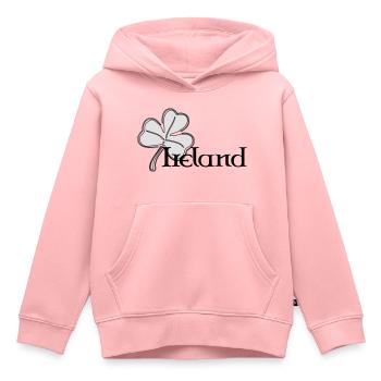 Irland - Kinder Premium Organic Hoodie - Rosa - Vorne - AI Model Kid Female (0cm)