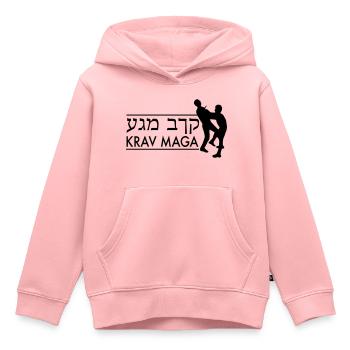 Krav Maga - Kinder Premium Organic Hoodie - Rosa - Vorne - AI Model Kid Female (0cm)