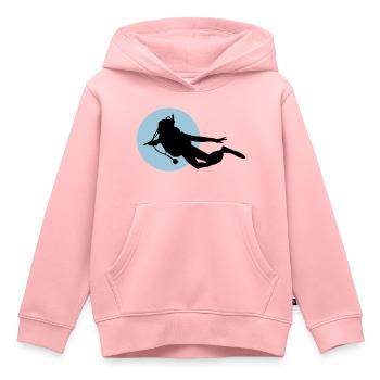 Diving - Kinder Premium Organic Hoodie - Rosa - Vorne - AI Model Kid Female (0cm)