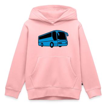 Bus - Kinder Premium Organic Hoodie - Rosa - Vorne - AI Model Kid Female (0cm)
