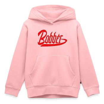 bobber chopper biker autocollant de croisière autocollant - Sweat Premium à capuche enfant bio - rose - Devant - AI Model Kid Female (0cm)