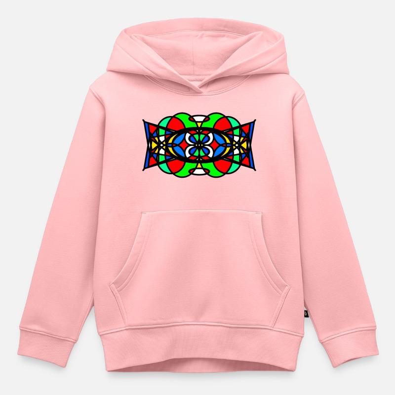 Modèle - Sweat Premium à capuche enfant bio - rose