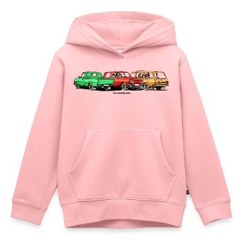 Wartburg 353 Mobile DDR - Kids Premium Organic Hoodie - rose - Front - AI Model Kid Female (0cm)