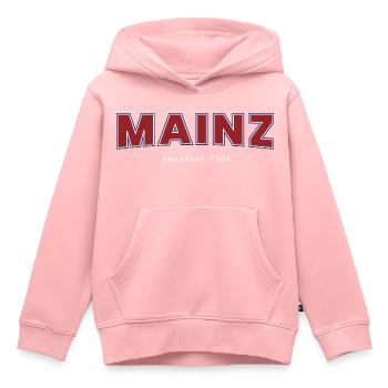 Mainz - Kinder Premium Organic Hoodie - Rosa - Vorne - AI Model Kid Female (0cm)
